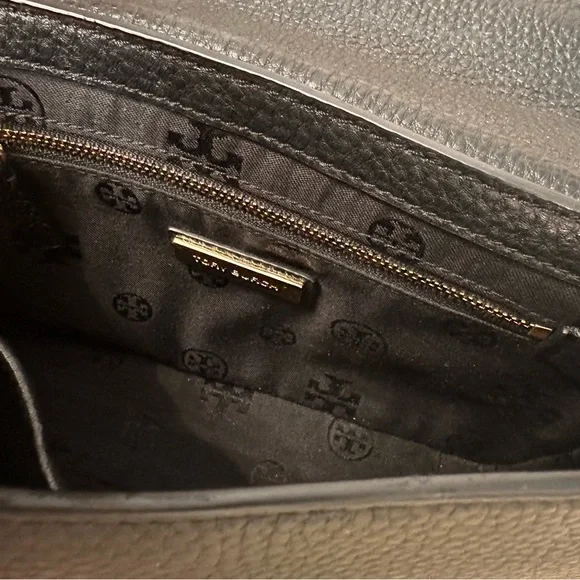 Tory Burch Black Pebbled Leather Shoulder Bag - Picture 3 of 3